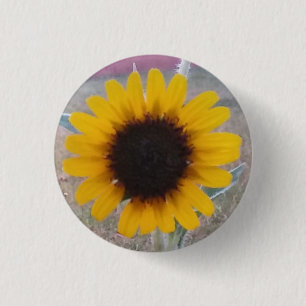 Sunflower 3 Cm Round Badge