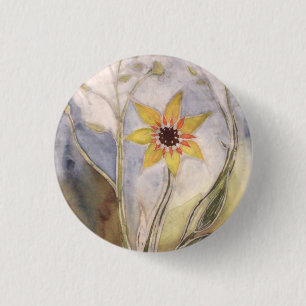 Sunflower 3 Cm Round Badge