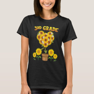 Sunflower 3rd Grade Welcome Back To School Third K T-Shirt