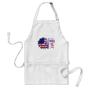 Sunflower 4th of July  Standard Apron