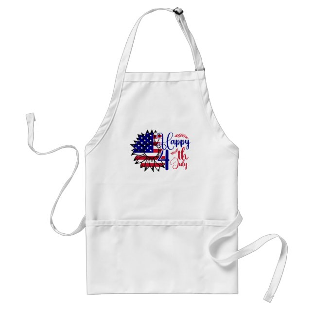 Sunflower 4th of July  Standard Apron (Front)