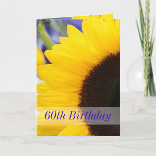 Sunflower 60th Birthday Party Invitation