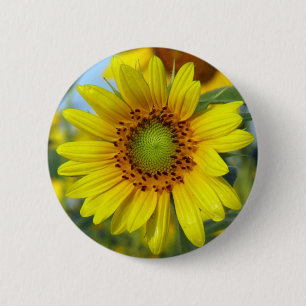 Sunflower 6 Cm Round Badge