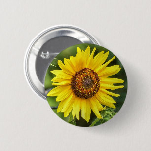 Sunflower 6 Cm Round Badge