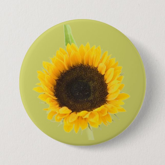 Sunflower 7.5 Cm Round Badge (Front)