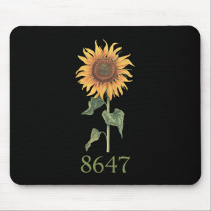 Sunflower 8647 86 47 Subtle Anti Trump Floral Boho Mouse Mat
