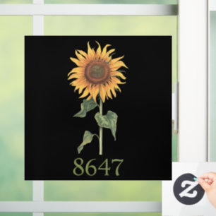 Sunflower 8647 86 47 Subtle Anti Trump Floral Boho Window Cling