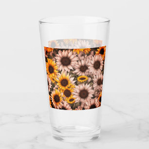 Sunflower Abstract #300  Glass