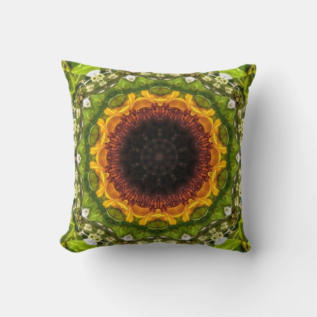 Sunflower abstract - pillow (Front)