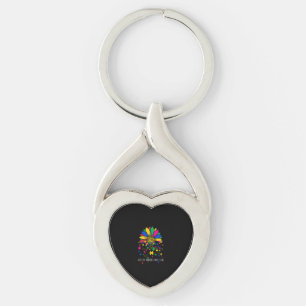 Sunflower Accept Understand Love World Autism Awar Key Ring
