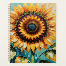 Sunflower. Acrylic Painted Sunflower,
