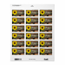 Sunflower Address Label