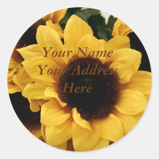 Sunflower Address Label (Front)