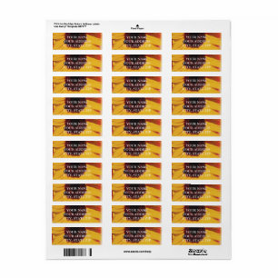 SUNFLOWER ADDRESS LABEL TEMPLATE