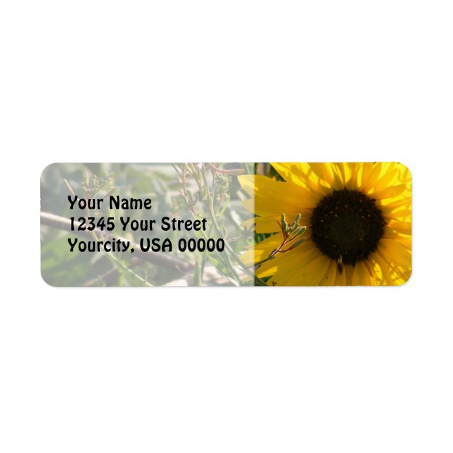 Sunflower Address Labels (Front)