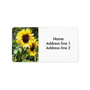 Sunflower address labels