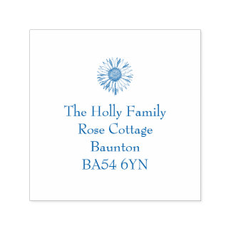 Sunflower Address Stamp