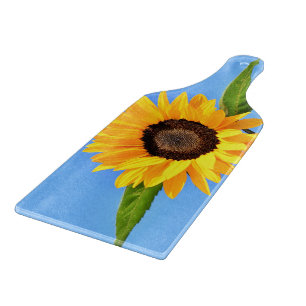 Sunflower Against Sun on Blue Sky - Summer Cutting Board