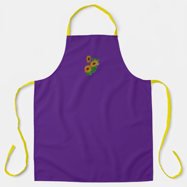 sunflower All-Over Print Apron (Front)
