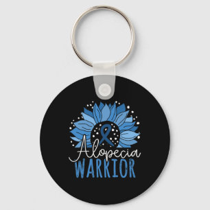 Sunflower Alopecia Warrior1 Key Ring