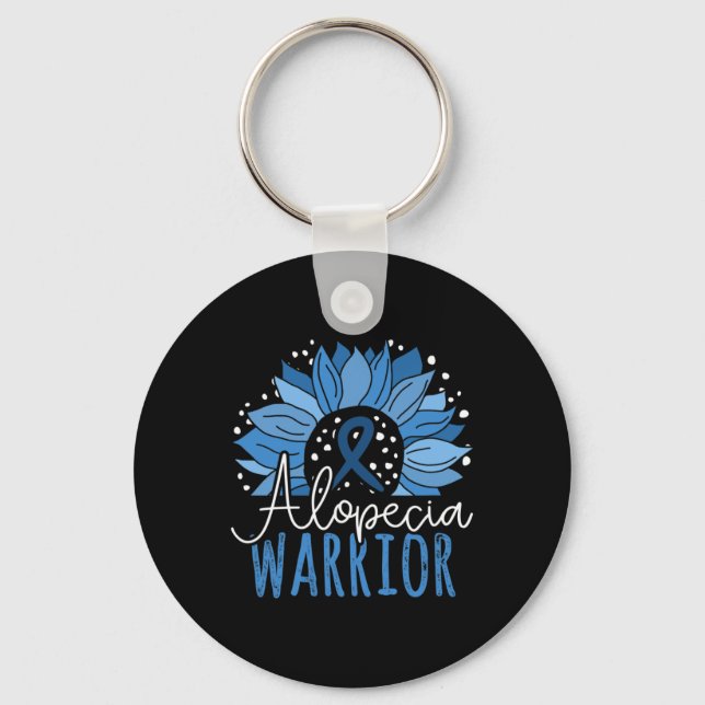 Sunflower Alopecia Warrior1 Key Ring (Front)