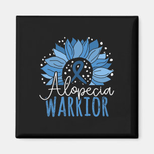 Sunflower Alopecia Warrior1 Magnet
