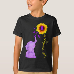 Sunflower Alzheimer Awareness I Will Remember For T-Shirt