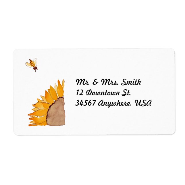 Sunflower and Bee (Front)