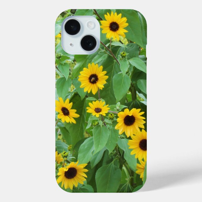 Sunflower and Bee iPhone / iPad case (Back)