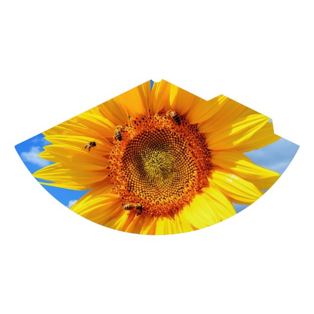 Sunflower and Bees Party Hat (Front)