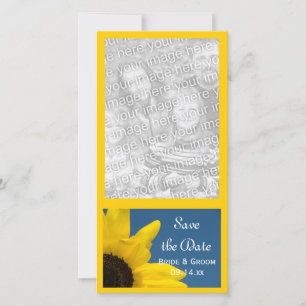 Sunflower and Blue Sky Wedding Save the Date