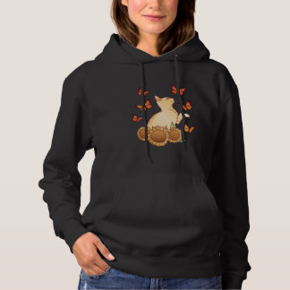 Sunflower and Butterflies Cat Hoodie