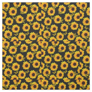 Sunflower And Butterflies, Cotton Fabric