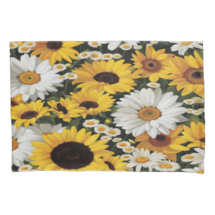 Sunflower and Daisy #50 - Pillowcase