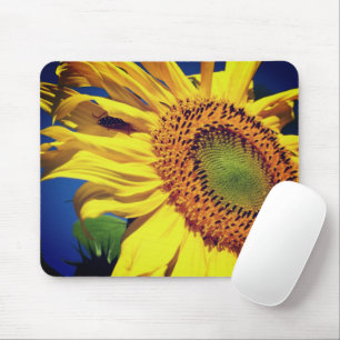 Sunflower And Guest Flower Mouse Mat