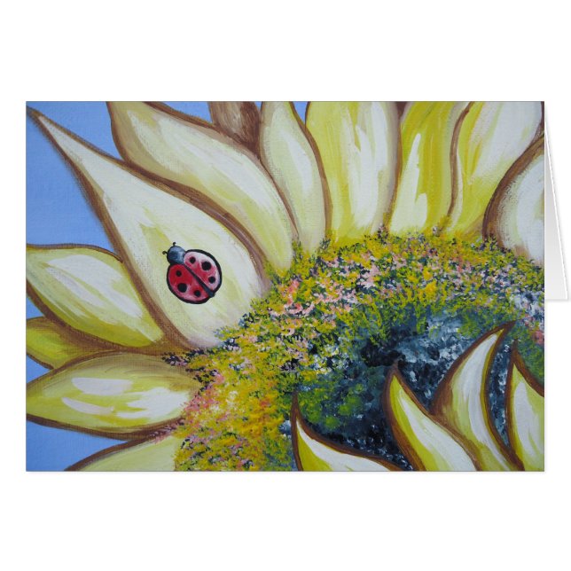 Sunflower and Ladybug (Front Horizontal)