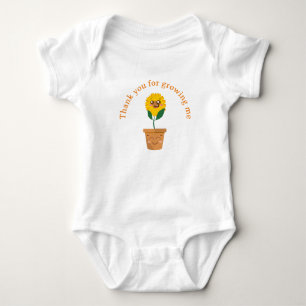 Sunflower and Mum plant Baby Bodysuit