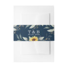 Sunflower and Navy Blue Geometric Rustic Wedding