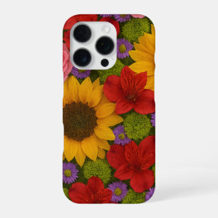 Sunflower and Rose iPhone Case