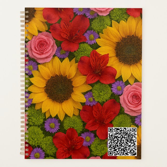 Sunflower and Rose Planner (Front)