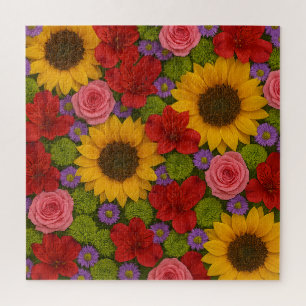 Sunflower and Rose Puzzle