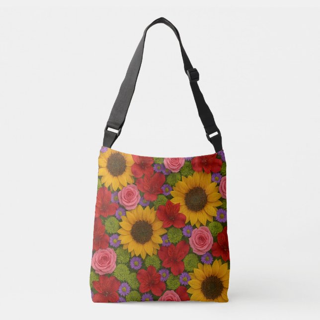 Sunflower and Rose Tote (Front)