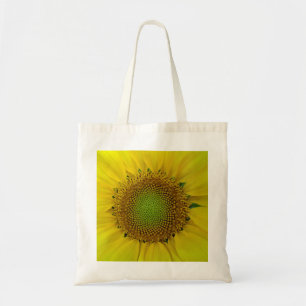 Sunflower and Seeds, Spiral, Golden Ratio Tote Bag