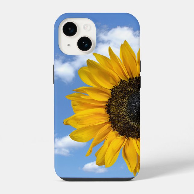 Sunflower and Sky  iPhone Case (Back)