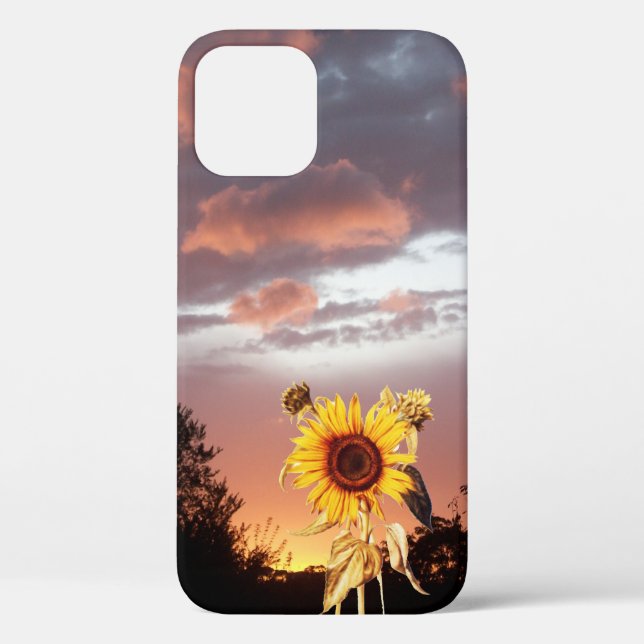 SUNFLOWER AND SUMMER SUNSET Case-Mate iPhone CASE (Back)