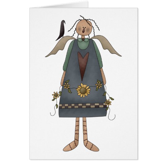 Sunflower Angel Card