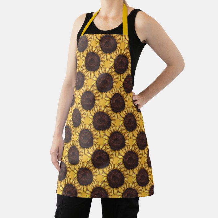 Sunflower Aprons Sunny Sunflower Art Apron Zazzle.co.uk