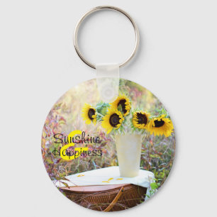 Sunflower Arrangement Sunshine & Happiness Key Ring