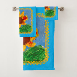 Sunflower "Art by Kids" Bath Towel Set