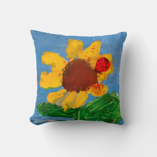 Sunflower "Art by Kids" Cushion